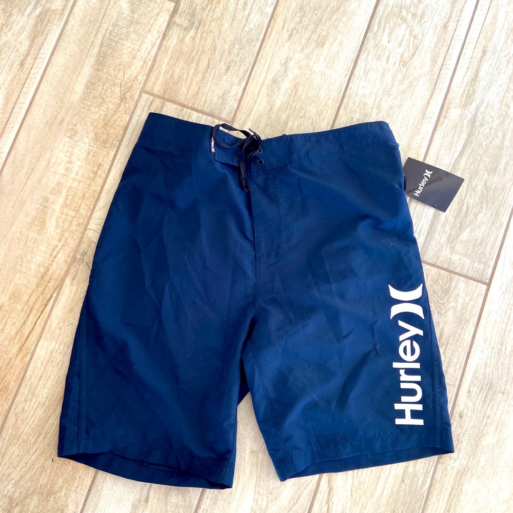 HURLEY Mens Length 21” Blue BOARD SHORTS SIZE 31